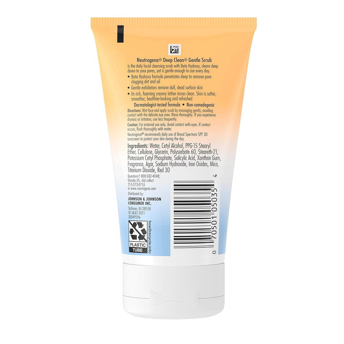 Neutrogena Deep Clean Gentle Scrub, Oil Free, 4.2 oz - OTC Shoppe Express