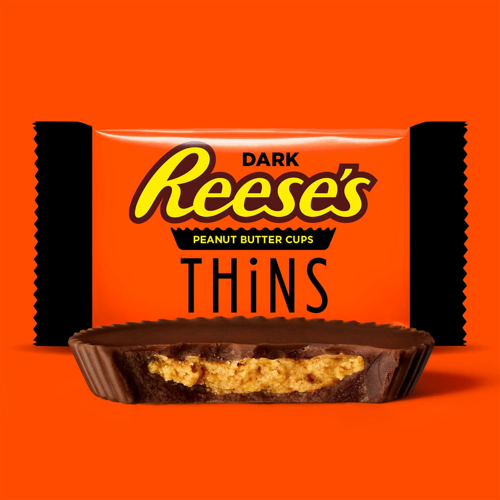 Reese's Thins Dark Chocolate Peanut Butter Cups Candy, Share Pack 7.37 oz