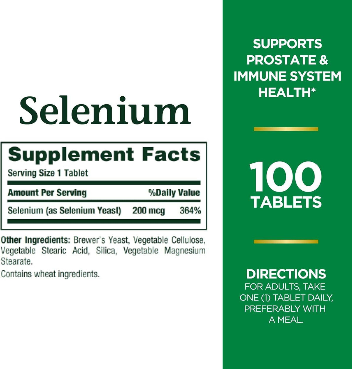 Nature's Bounty Selenium, 200 mcg, Tablets, 100 ea - OTC Shoppe Express