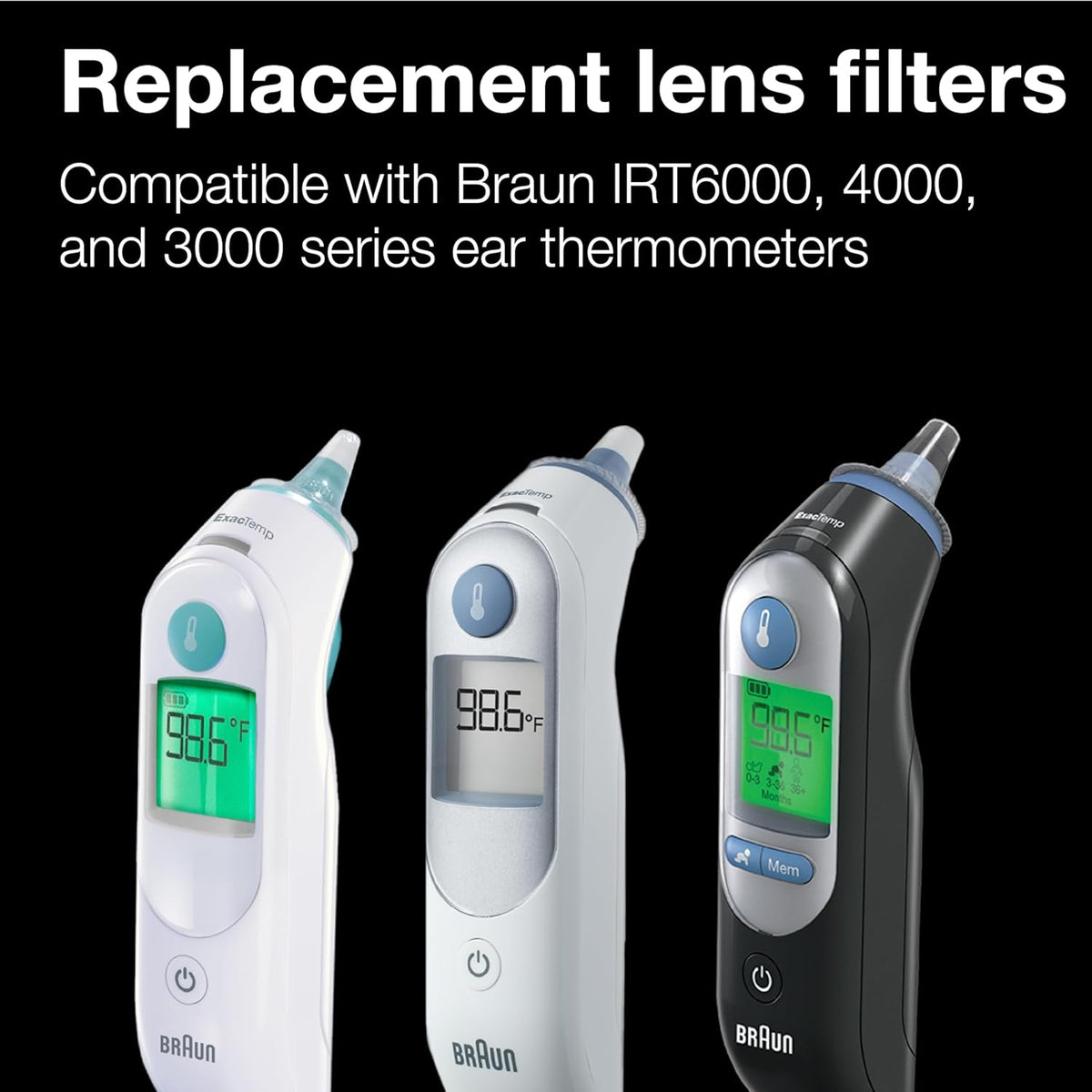 Braun ThermoScan Lens Filters for Ear Thermometers, 40 Count