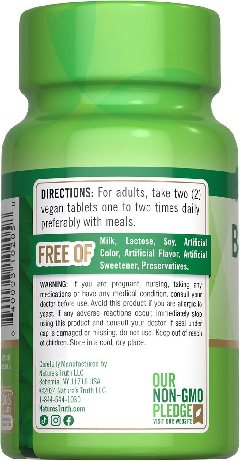 Nature's Truth High Potency B-Complex plus B-12, Tablets, 90 ea - OTC Shoppe Express