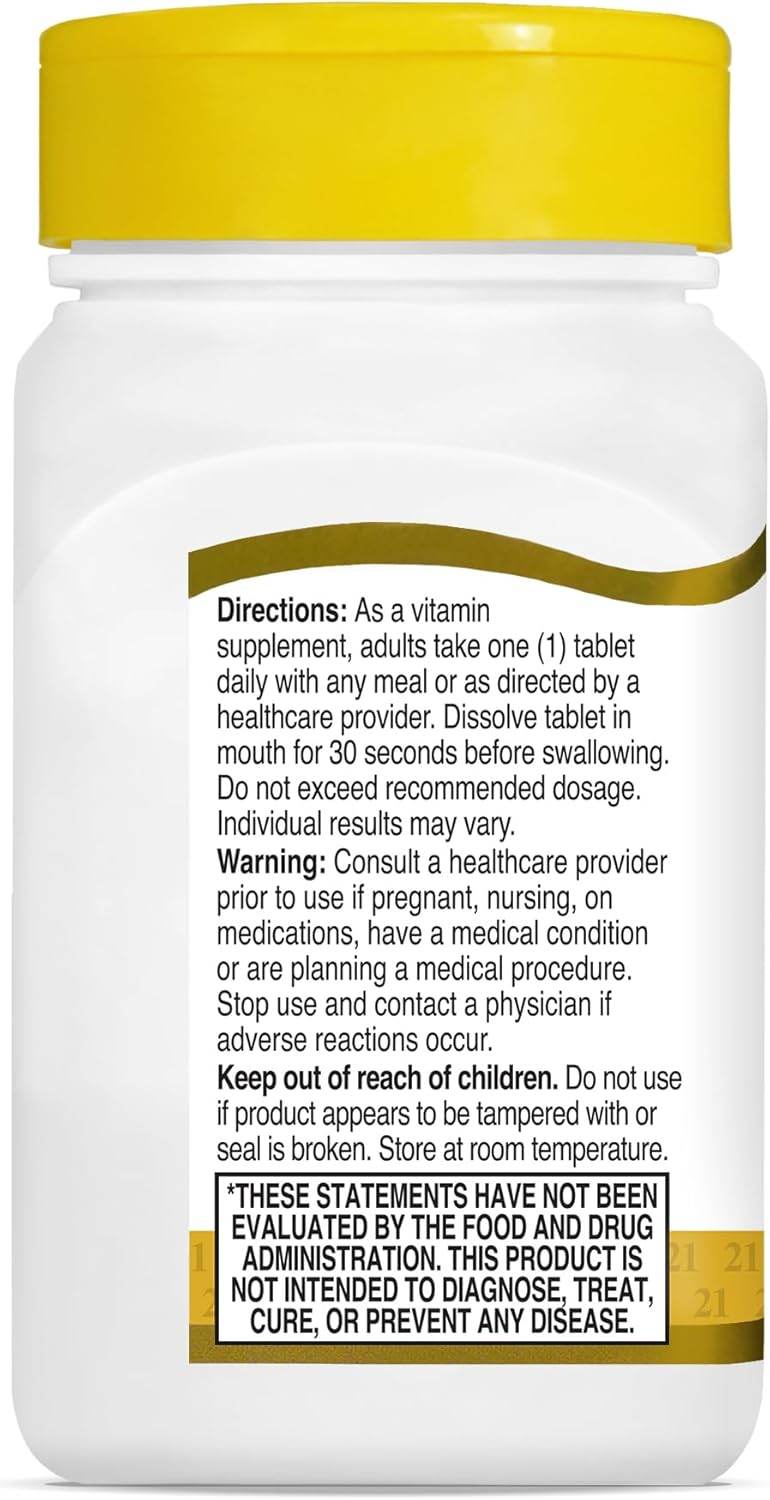 21st Century B-12, 500 mcg, Tablets, 110 ea - OTC Shoppe Express