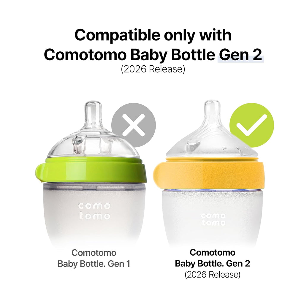 Comotomo (Gen 2) Silicone Replacement Nipple, Variable Flow Y-Cut, 2 Count