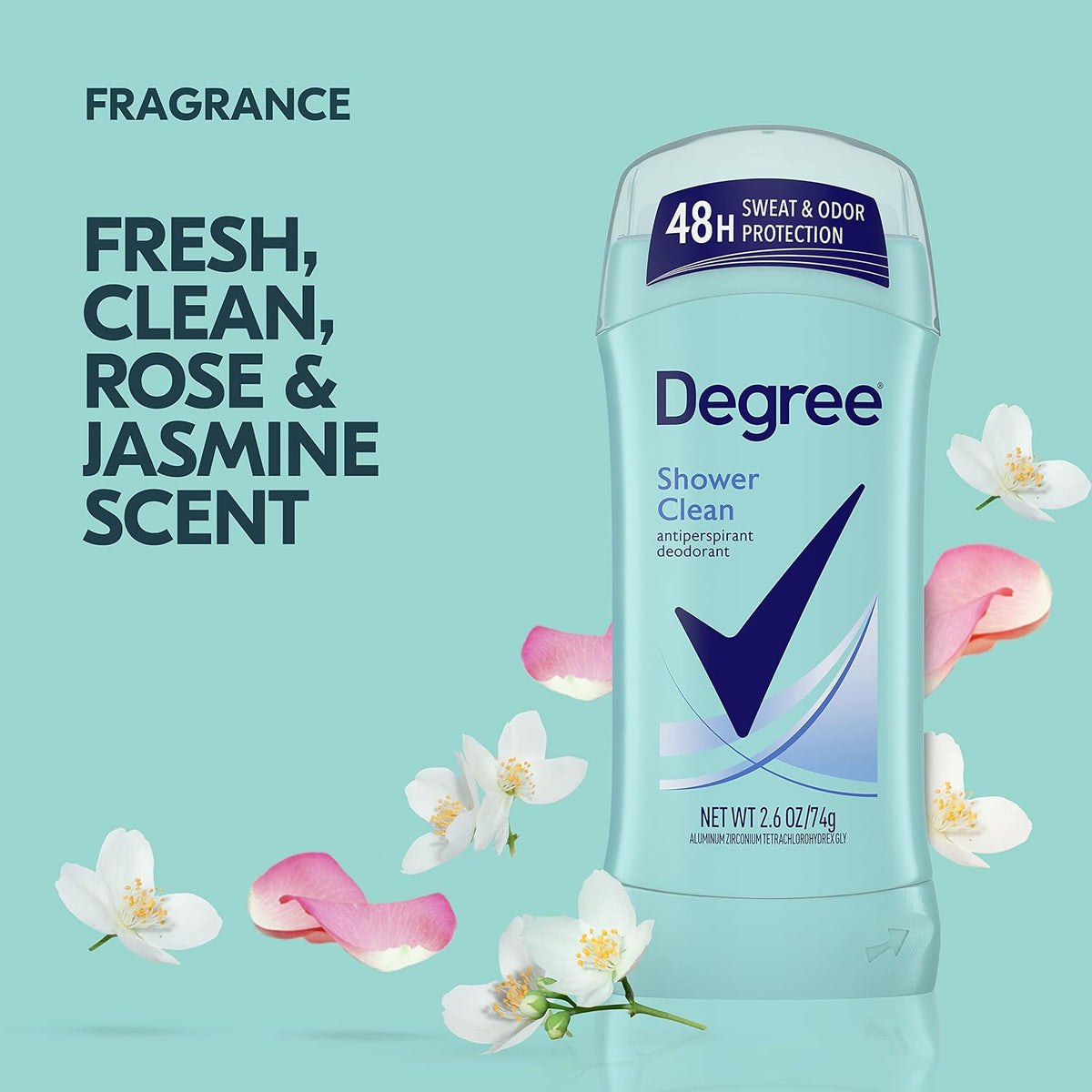 Degree Original Antiperspirant Deodorant Shower Clean 2.6 oz