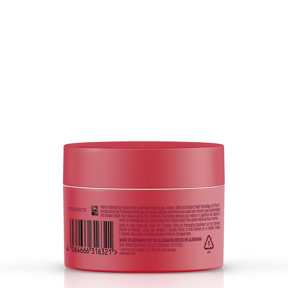 Wella Invigo Brilliance Mask For Normal Hair, 5 oz