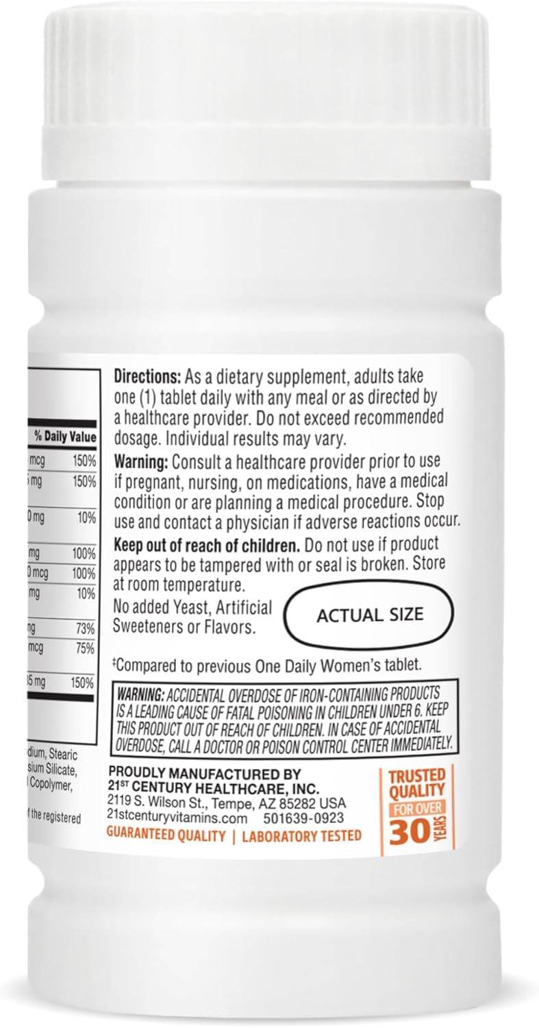 21st Century One Daily, Women's, Tablets, 100 ea - OTC Shoppe Express