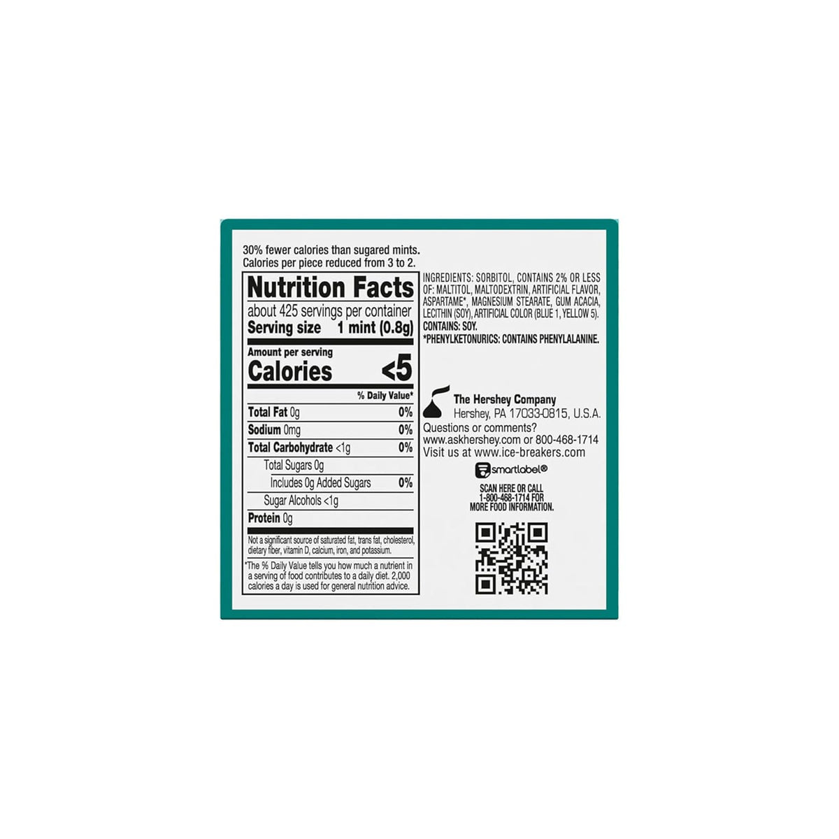 ICE BREAKERS Wintergreen Sugar Free Mints Tins, 1.5 oz (8 Count)