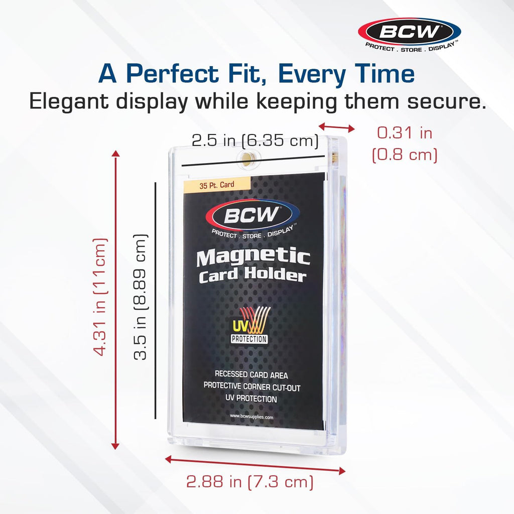 BCW 35 Pt Magnetic Card Holders with UV Protection 40 ct