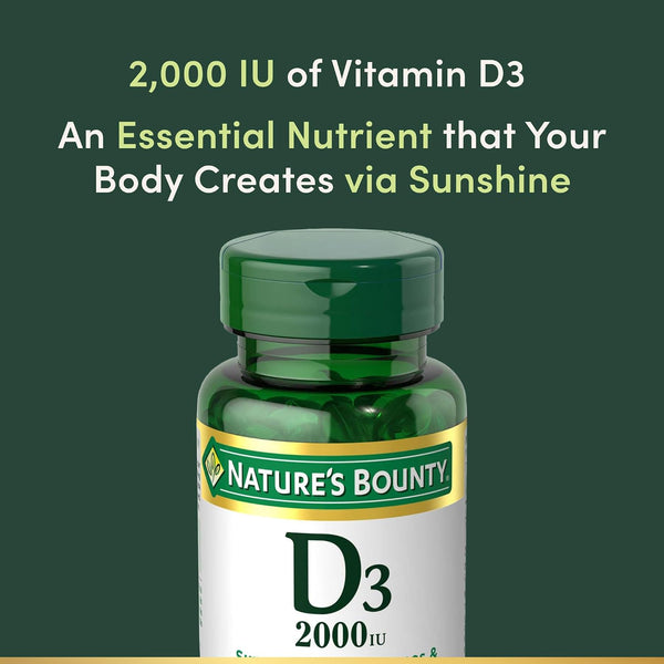Nature's Bounty Vitamin D, Supports Immune Health & Bone Health, 150 Count