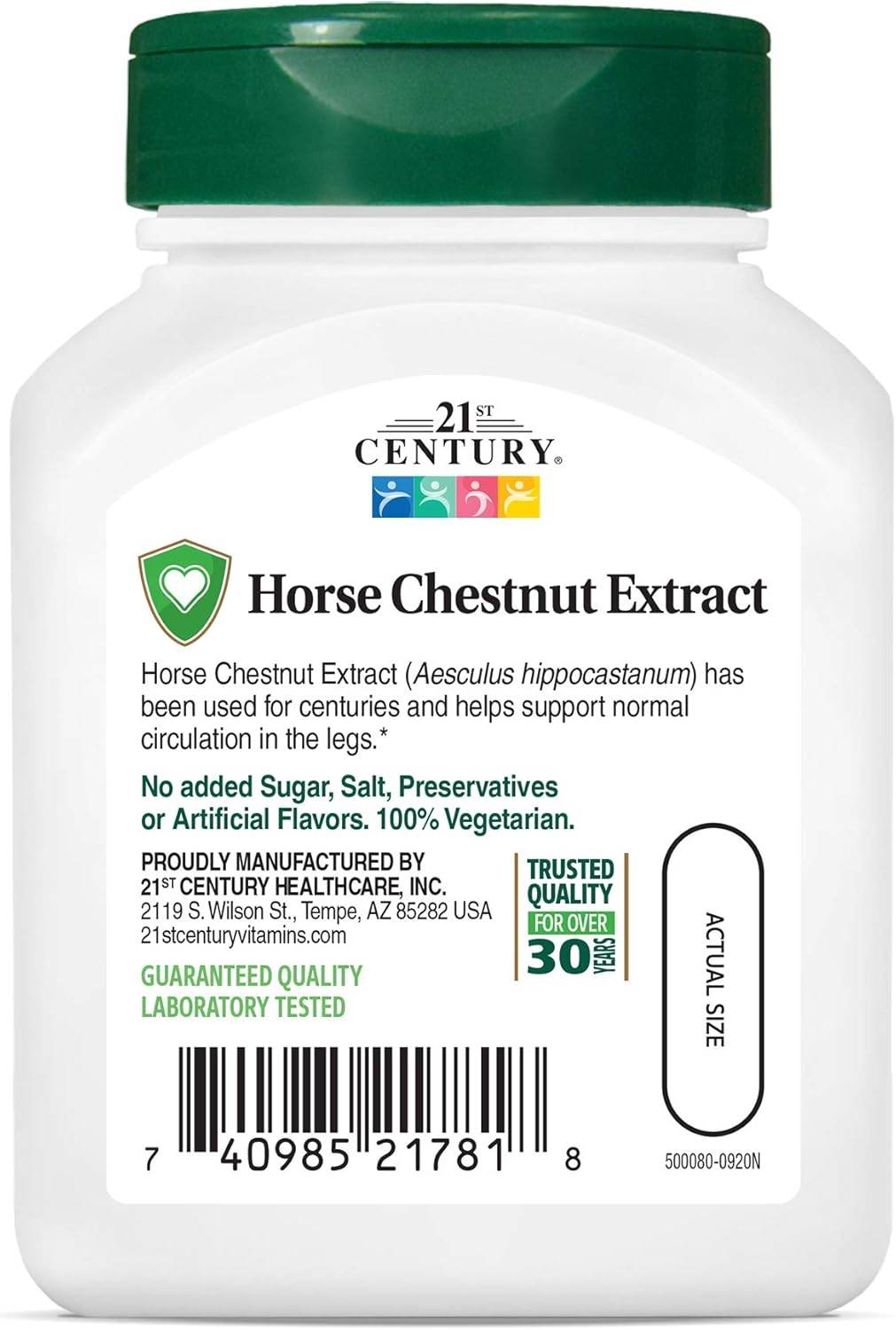 21st Century Horse Chestnut Extract, Veggie Capsules, 60 ea - OTC Shoppe Express