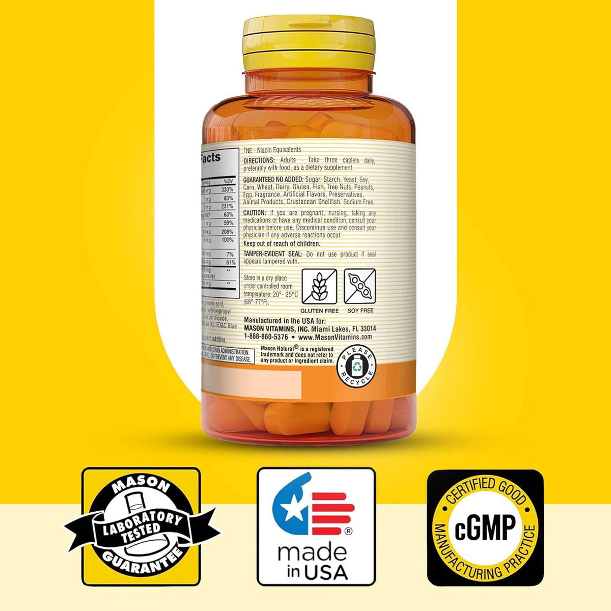 Mason Natural Advanced Ear Health Formula, Caplets, 100 ea - OTC Shoppe Express