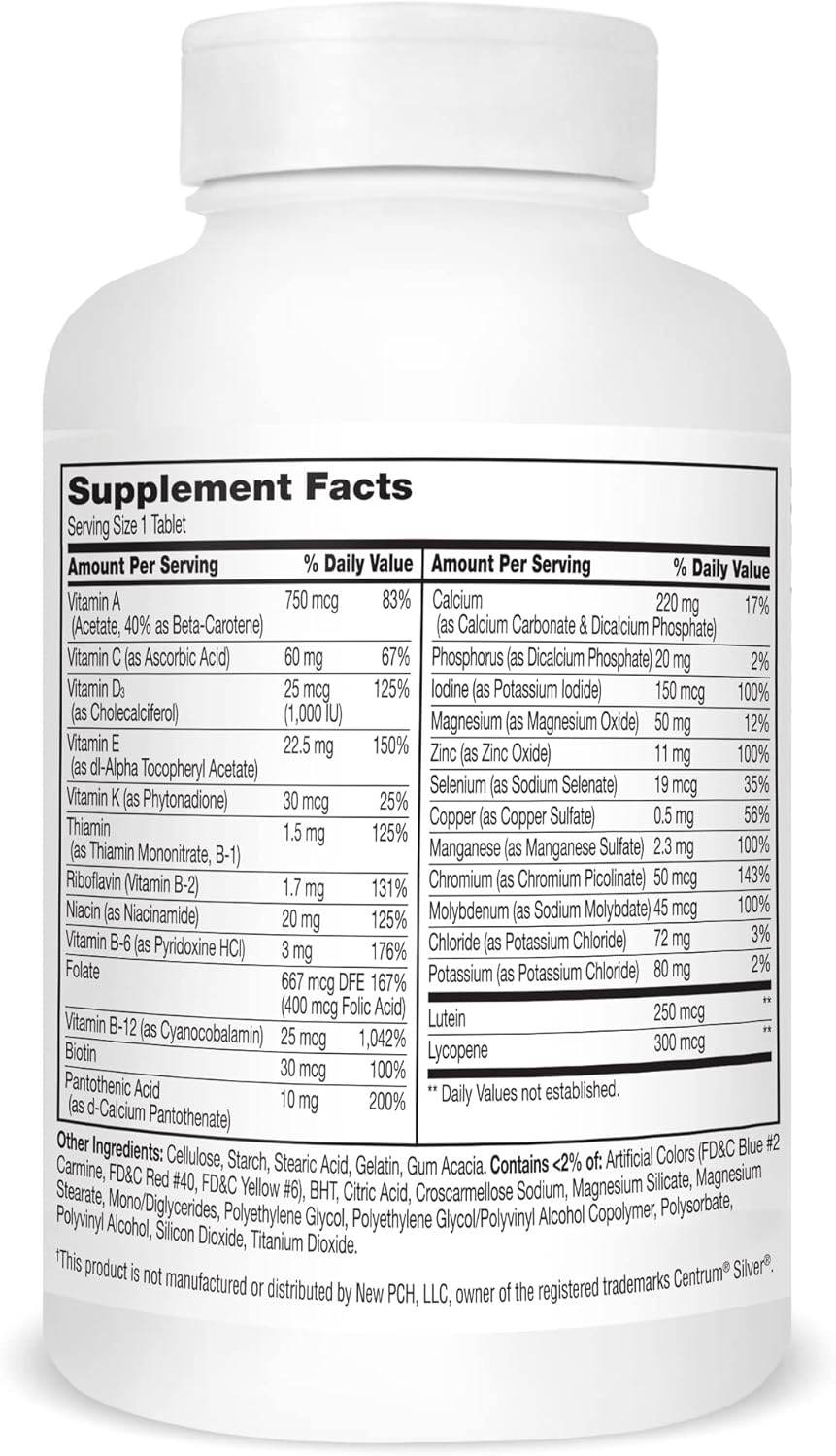 21st Century Sentry Senior, Multivitamin, Adults 50+, Tablets, 265 ea - OTC Shoppe Express