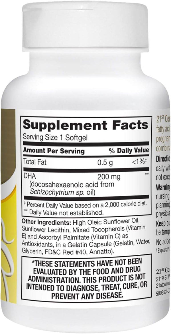 21st Century PreNatal DHA, Softgels, 30 ea - OTC Shoppe Express