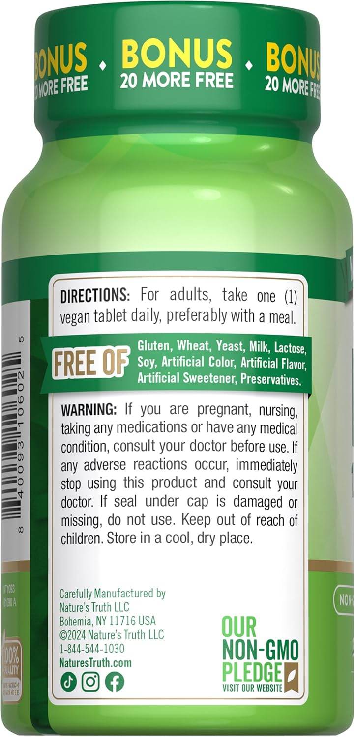 Nature's Truth Vitamin B-12, 1000 mcg, Tablets, 220 ea - OTC Shoppe Express