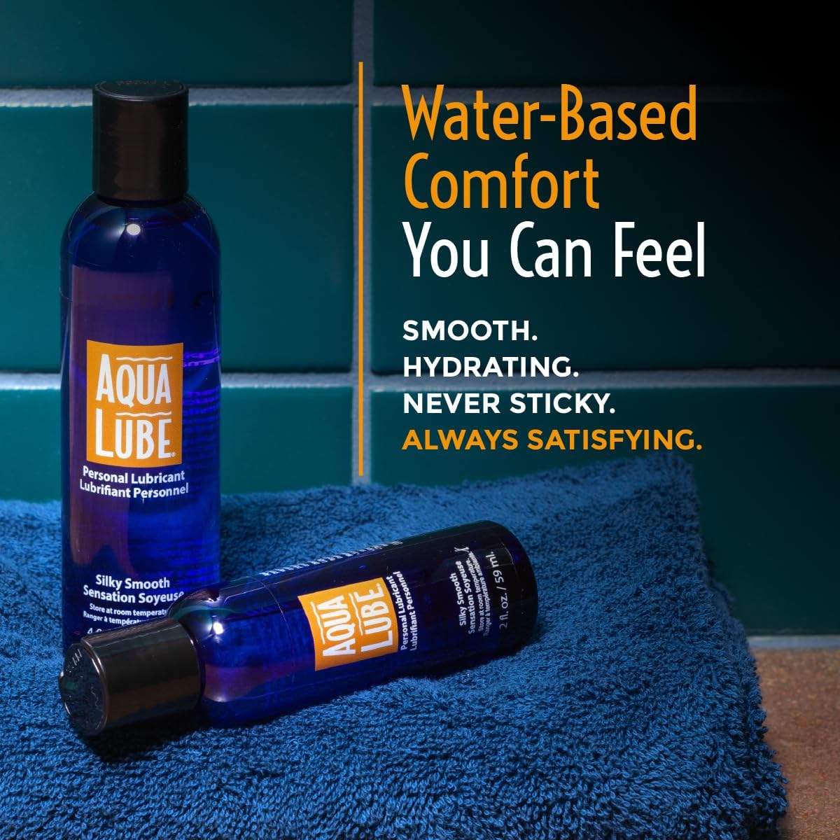 Aqua Lube Water-Based Personal Lubricant, 4 fl oz