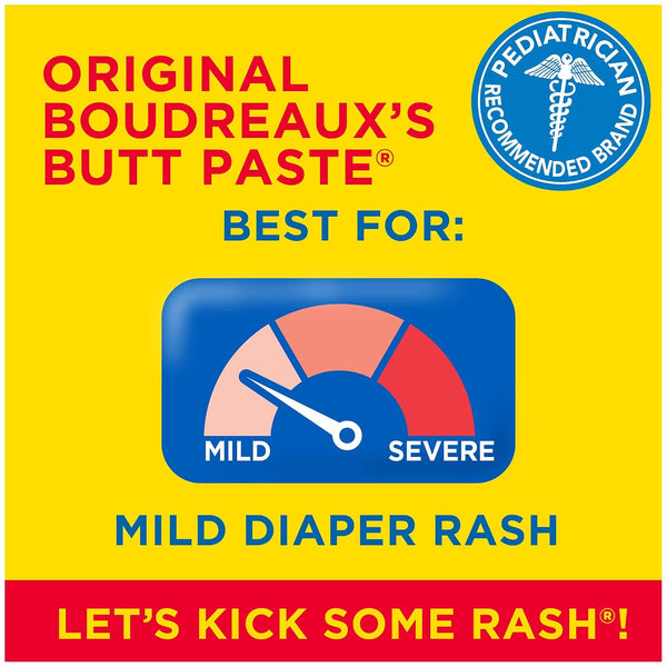 Boudreaux’s Butt Paste Original Diaper Rash Cream, 4 Oz