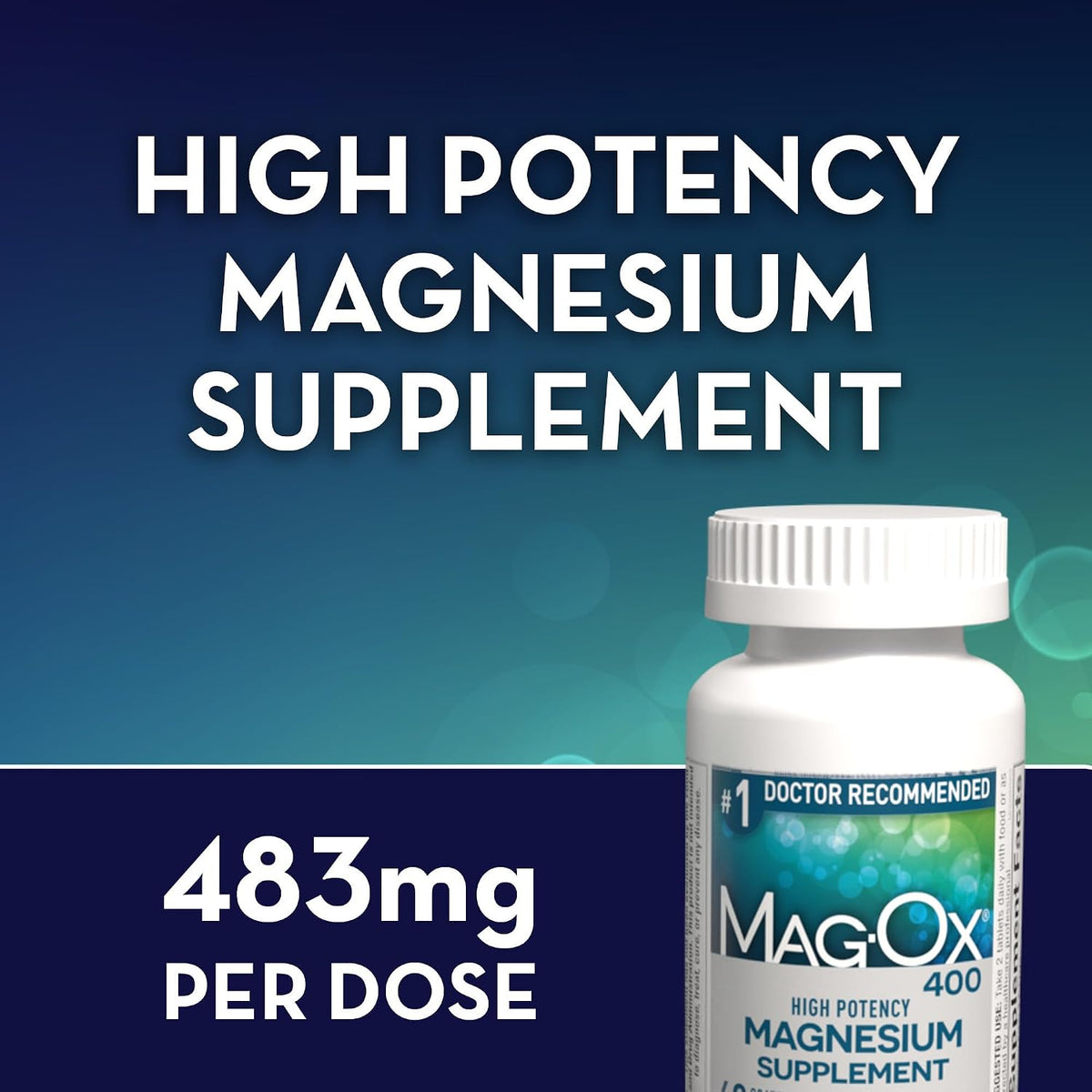 Mag-Ox 400 High Potency Magnesium Supplement, 60 Tablets