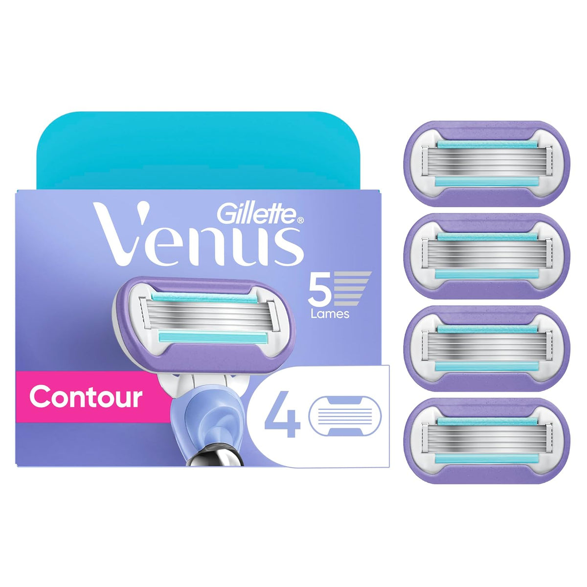 Gillette Venus Extra Smooth Swirl Women's Razor Blade Refills - 4 Count