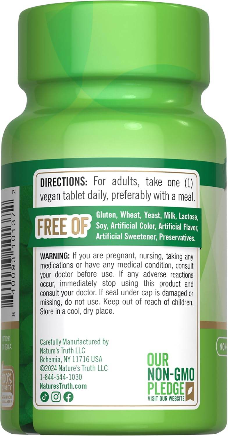 Nature's Truth Vitamin B-12, 1000 mcg, Tablets, 100 ea - OTC Shoppe Express