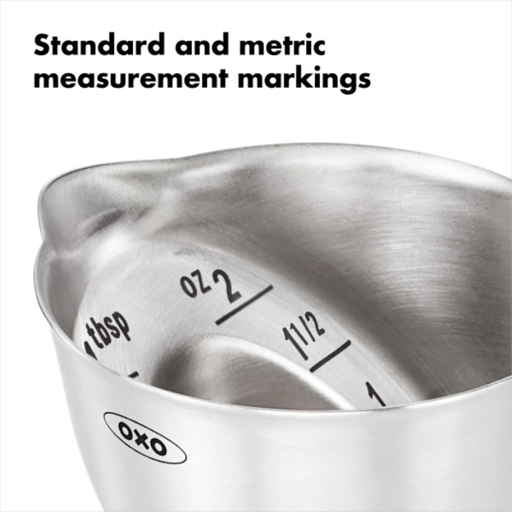 OXO Steel Angled Measuring Jigger Stainless Finish
