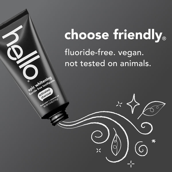 hello Epic Whitening Activated Charcoal Toothpaste, 4 oz