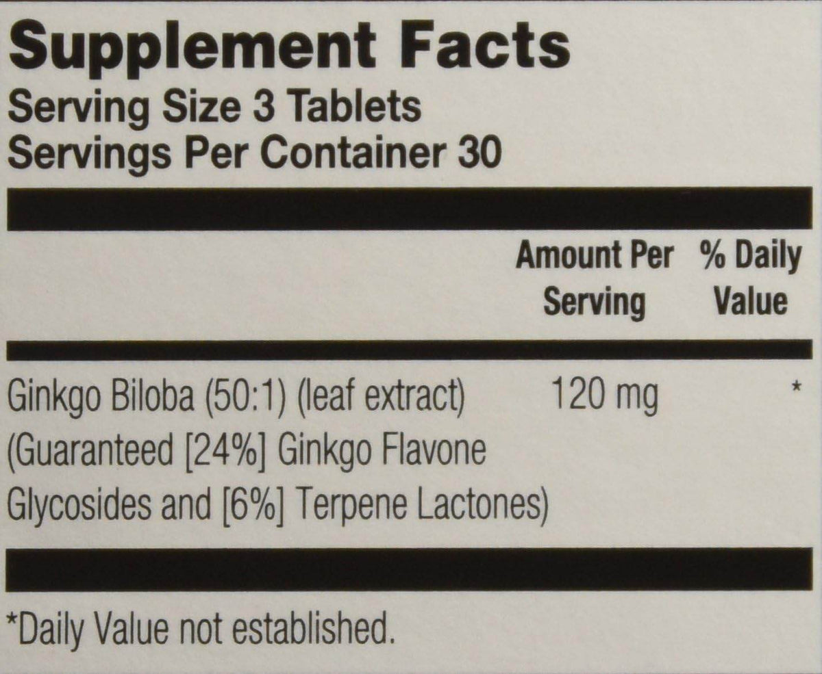 Ginkoba Brain Formula, All Natural, Tablets, 90 ea - OTC Shoppe Express