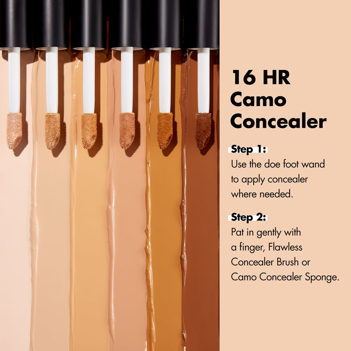 e.l.f. 16HR Camo Concealer, Light Sand, 0.203 fl oz