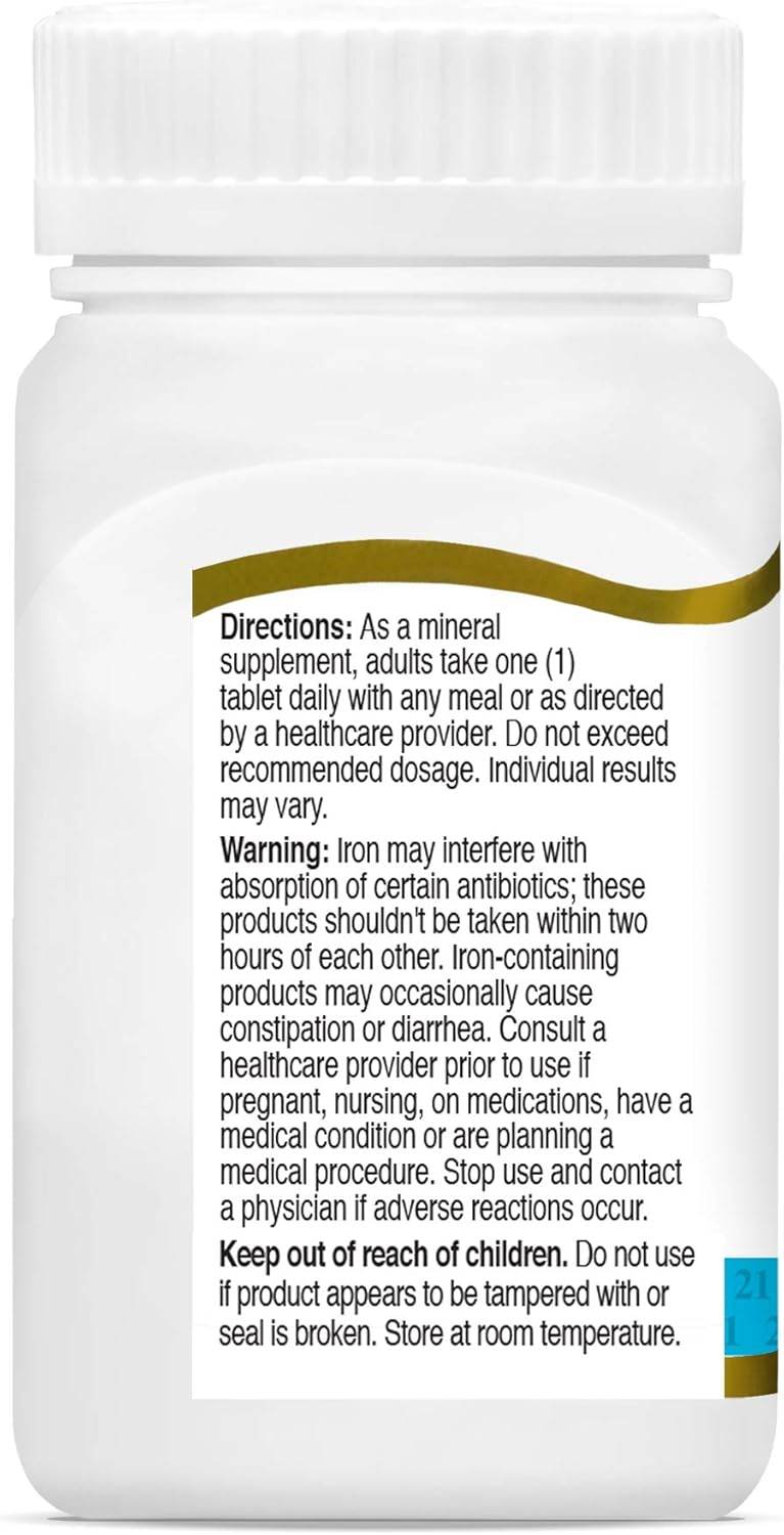 21st Century Iron, 65 mg, Ferrous Sulfate, 325 mg, Tablets, 120 ea - OTC Shoppe Express