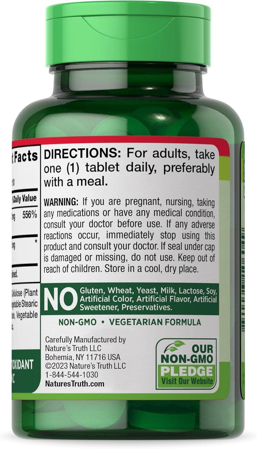Nature's Truth Vitamin C, 500 mg, Tablets, 110 ea - OTC Shoppe Express