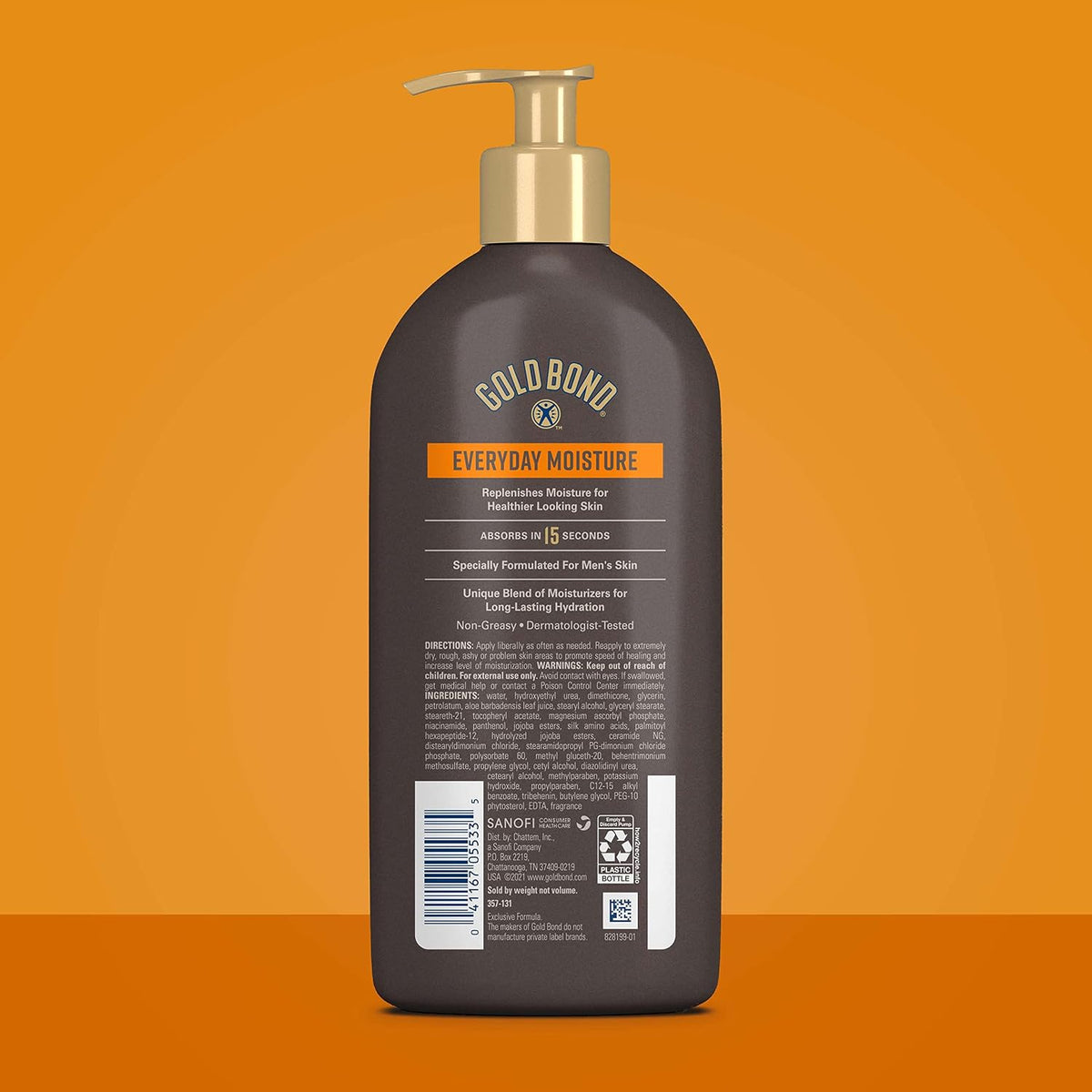 Gold Bond Men's Essentials Daily Body & Hand Lotion for Men, 14.5 Oz.
