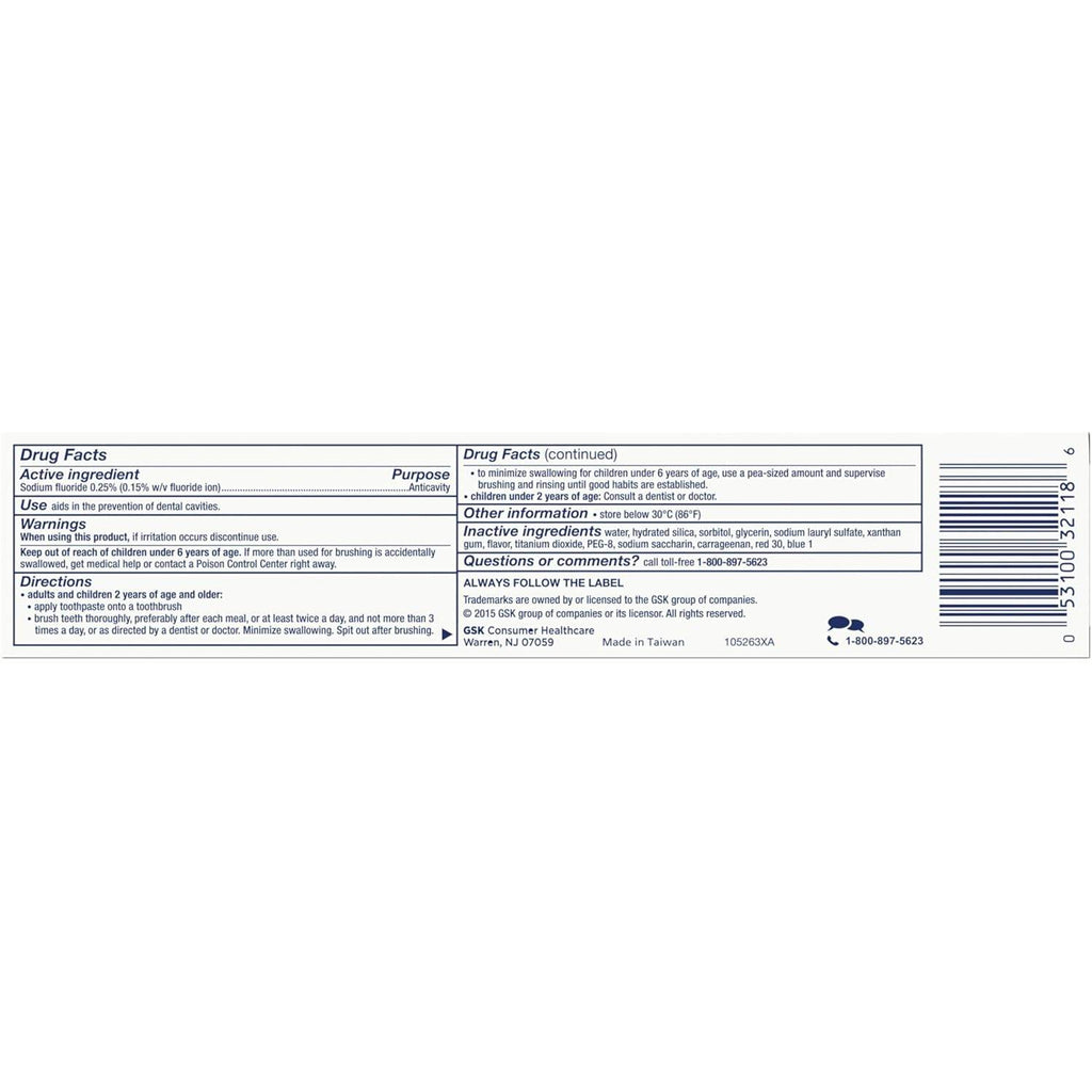Aquafresh Cavity Protection Fluoride Toothpaste, Cool Mint, 5.6 oz - OTC Shoppe Express