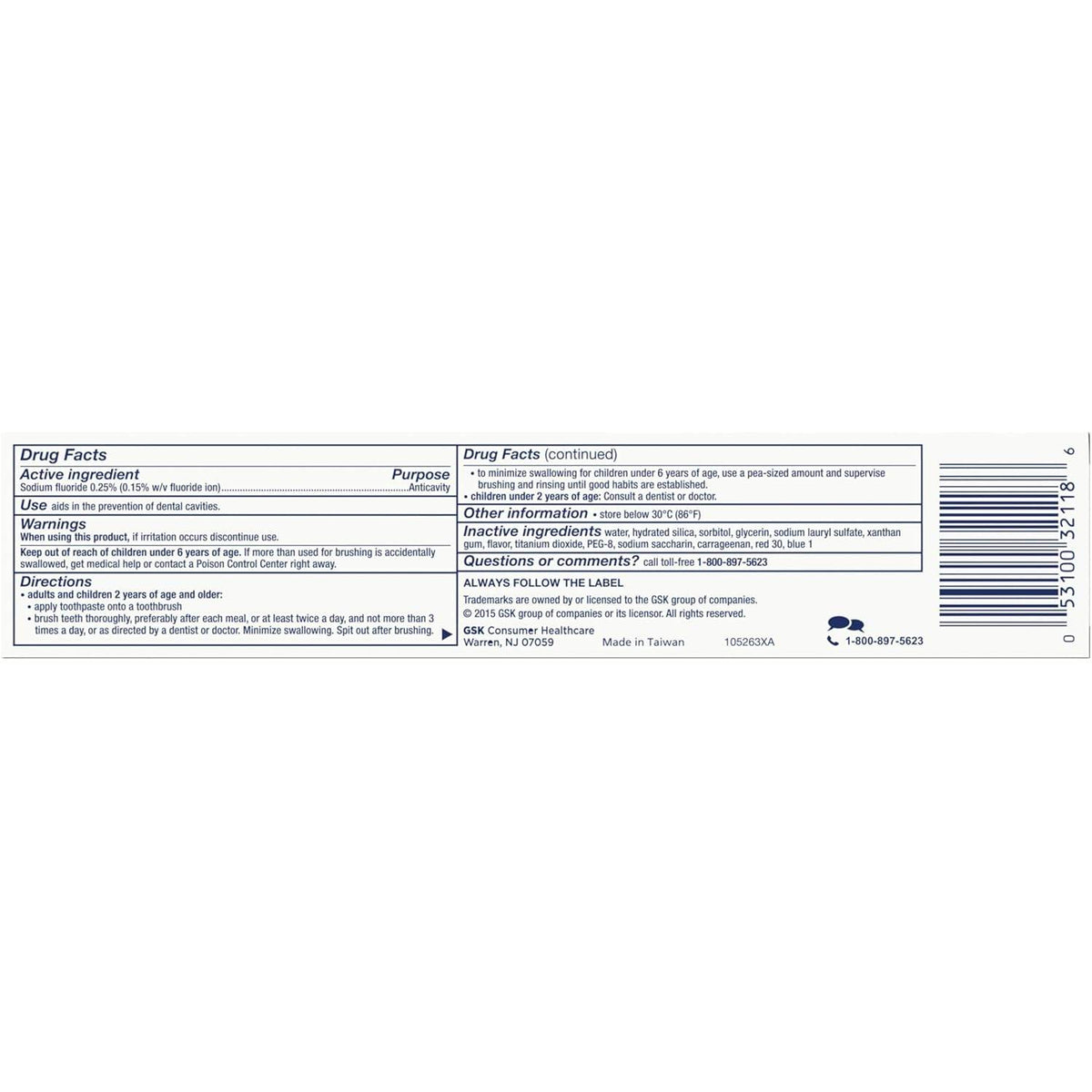 Aquafresh Cavity Protection Fluoride Toothpaste, Cool Mint, 5.6 oz - OTC Shoppe Express