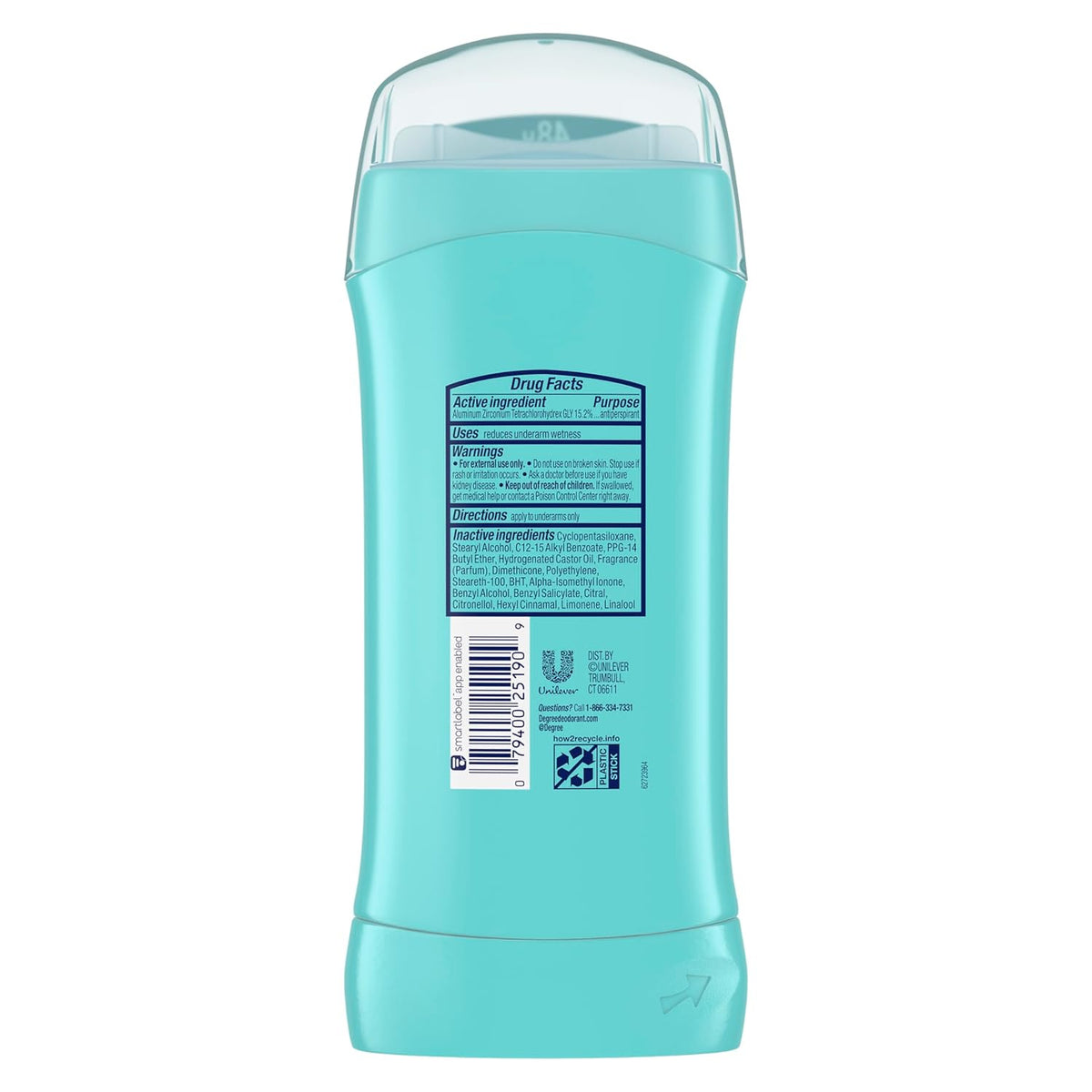 Degree Original Antiperspirant Deodorant Shower Clean 2.6 oz