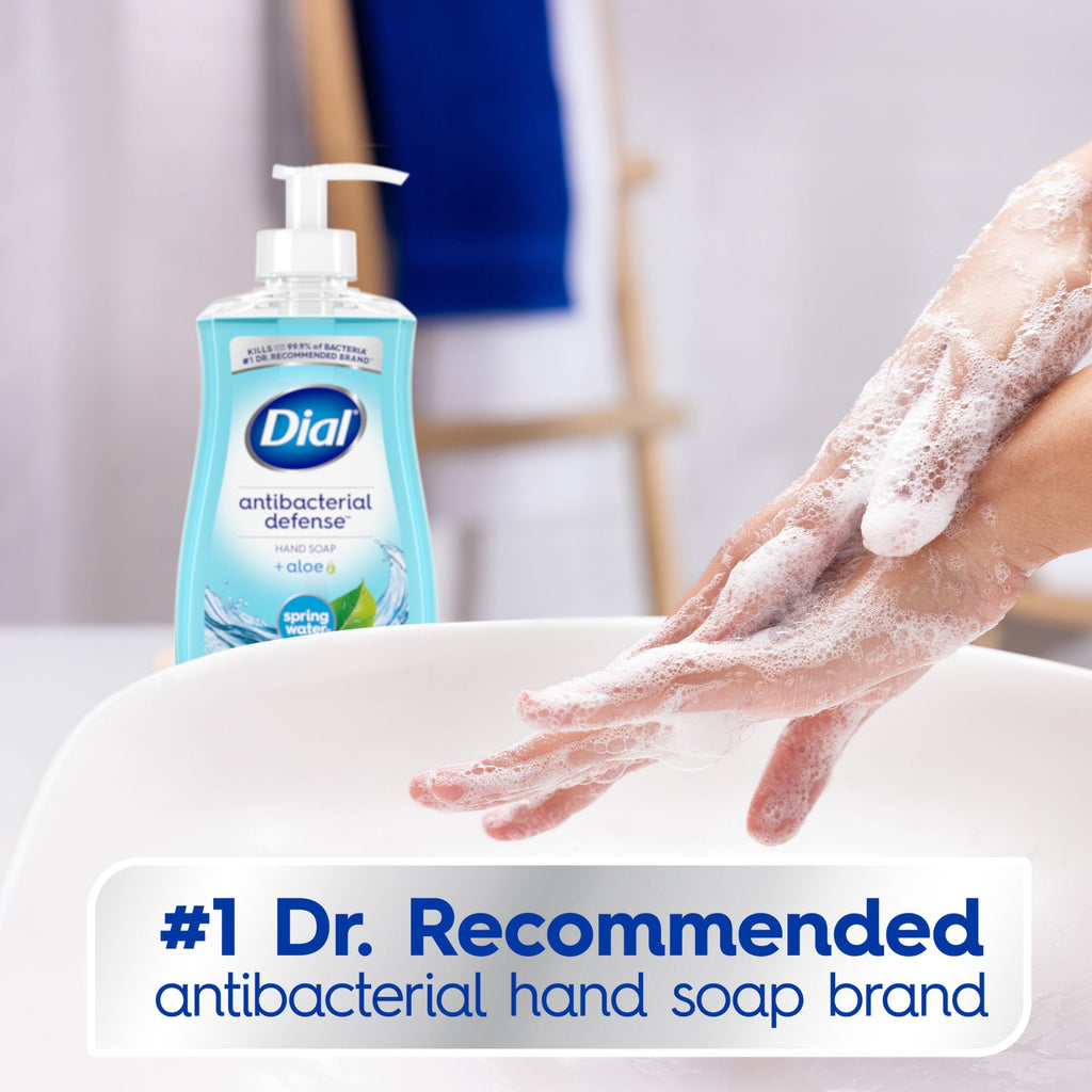 Dial Antibacterial Defense Spring Water Liquid Hand Soap, 11 fl oz