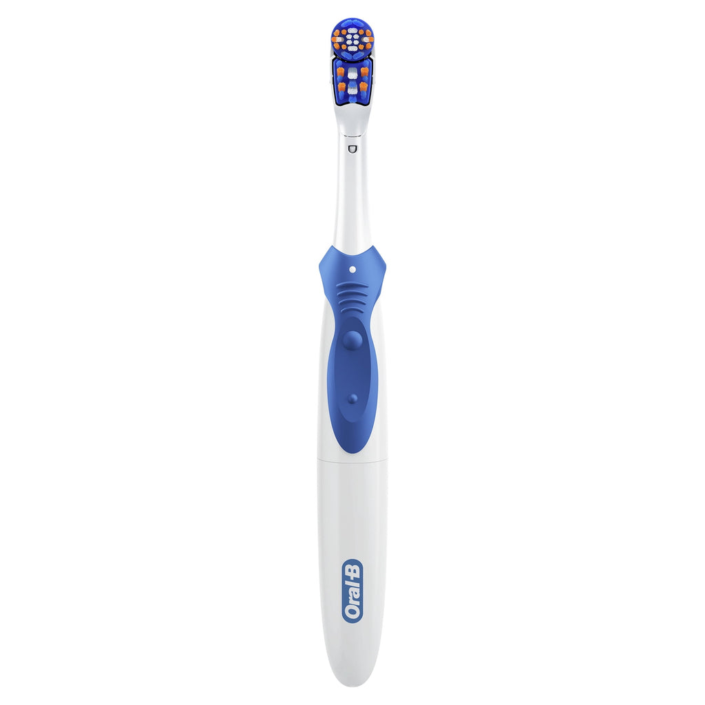 Oral-B Toothbrush, 3D White Battery Toothbrush, 1 Count, Colors May Vary, for Adults and Children 3+