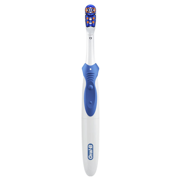 Oral-B Toothbrush, 3D White Battery Toothbrush, 1 Count, Colors May Vary, for Adults and Children 3+