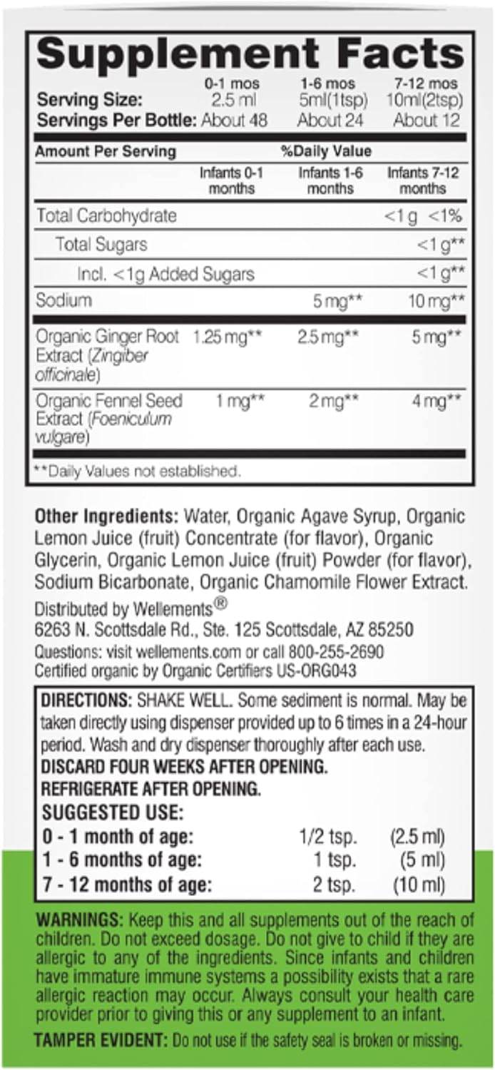 Wellements Gripe Water for Colic, 4 oz - OTC Shoppe Express