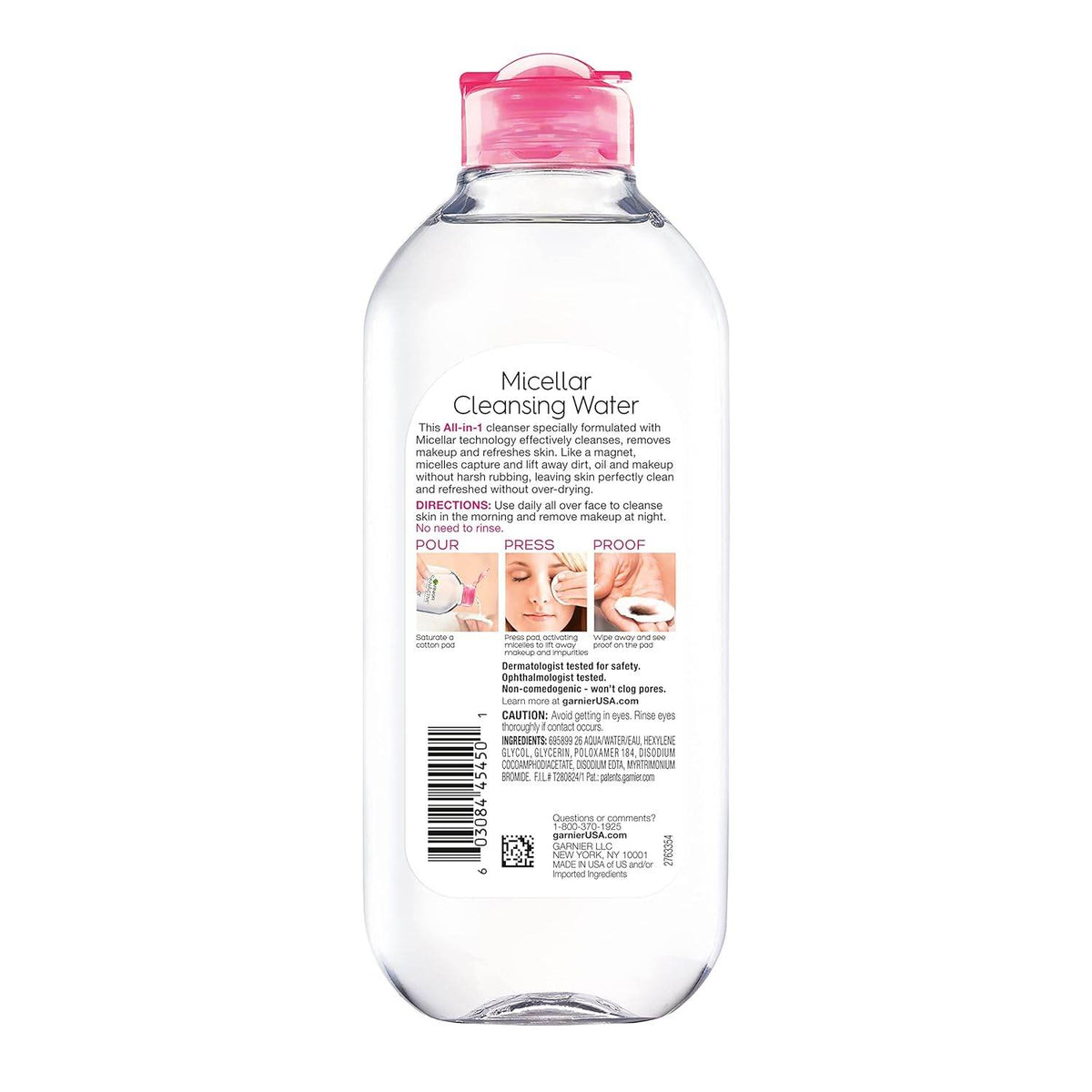 Garnier SkinActive Micellar Cleansing Water, For All Skin Types, 13.5 oz - OTC Shoppe Express