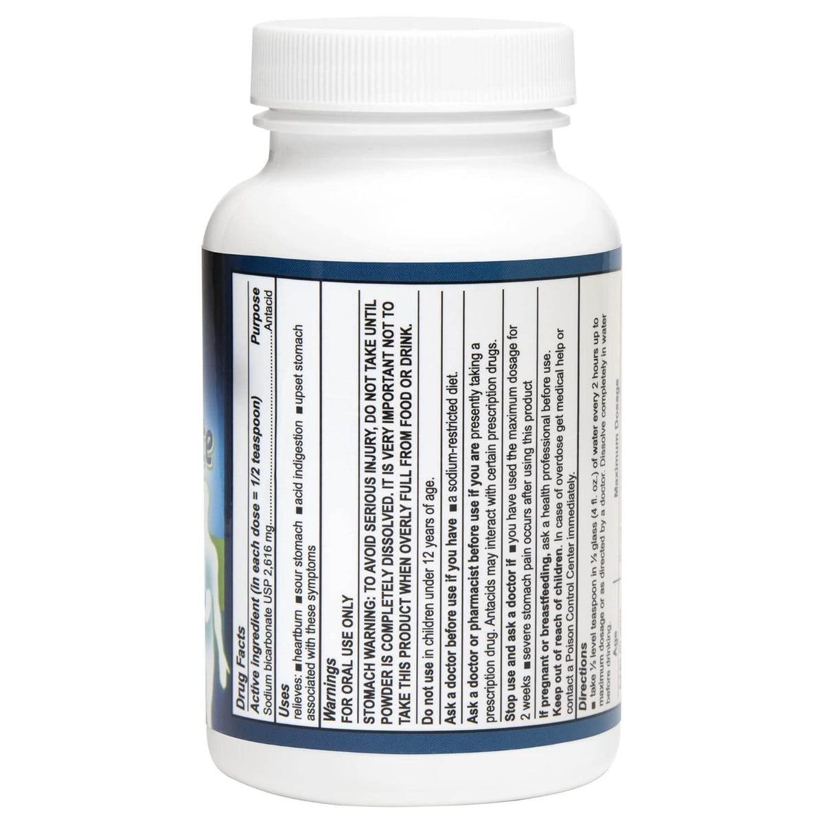 De La Cruz Sodium Bicarbonate Antacid Oral Powder, 4 oz - OTC Shoppe Express
