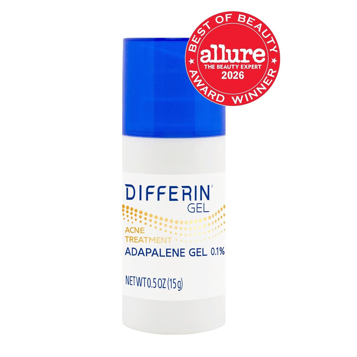 Differin Acne Retinoid Treatment Gel, 0.1% Adapalene, 15g Pump