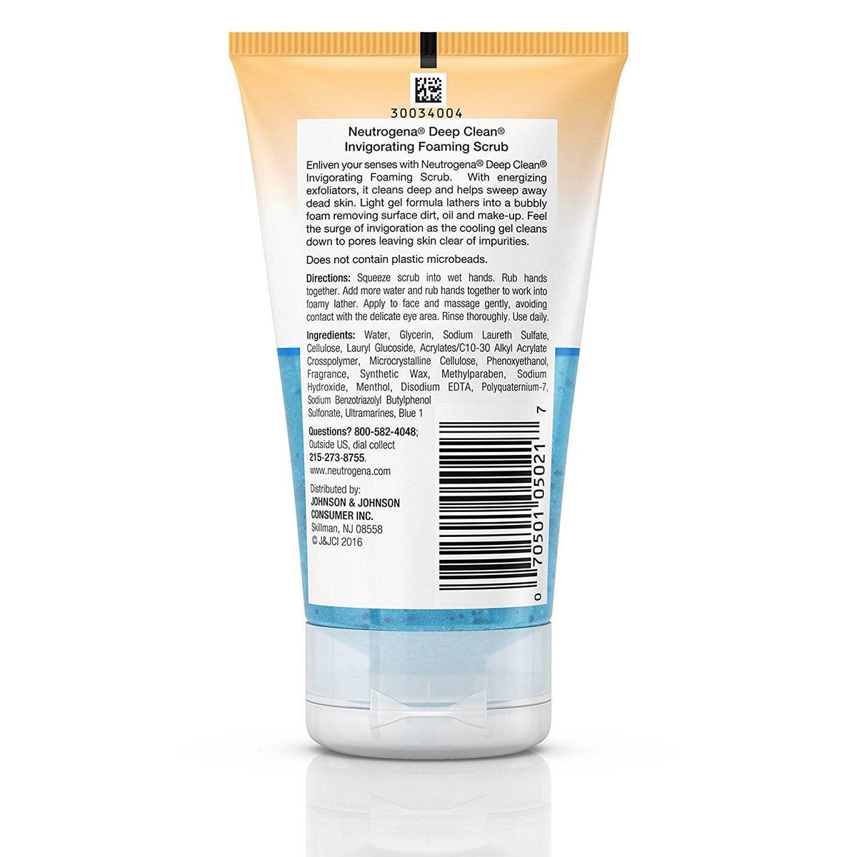 Neutrogena Deep Clean Invigorating Foaming Scrub, 4.2 oz - OTC Shoppe Express