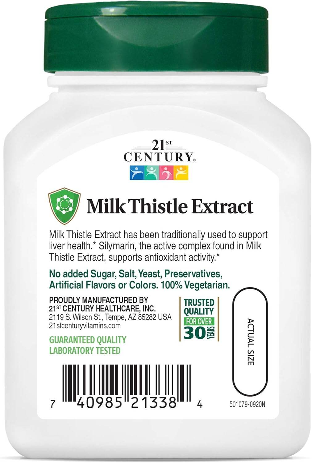 21st Century Milk Thistle Extract, Veggie Capsules, 60 ea - OTC Shoppe Express