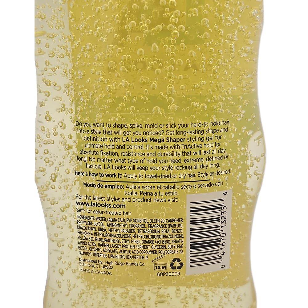 L.A. Looks Mega Mega Hold, Rock Hard Fixation Gel, X-Treme Value, 20 oz - OTC Shoppe Express