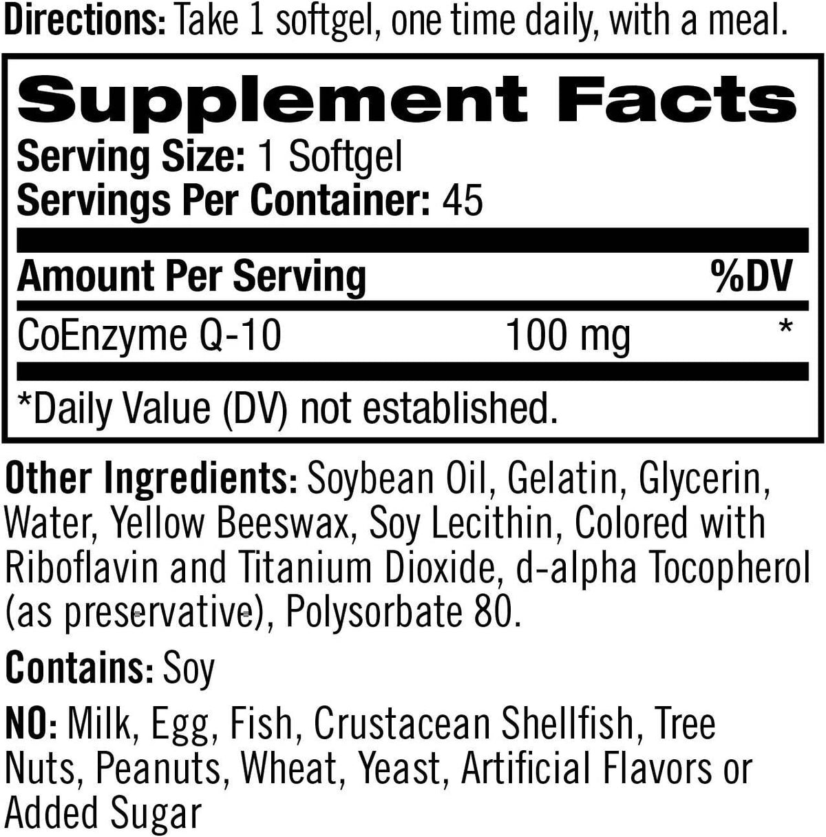 Natrol CoQ-10, 100 mg, Softgels, 45 ea - OTC Shoppe Express