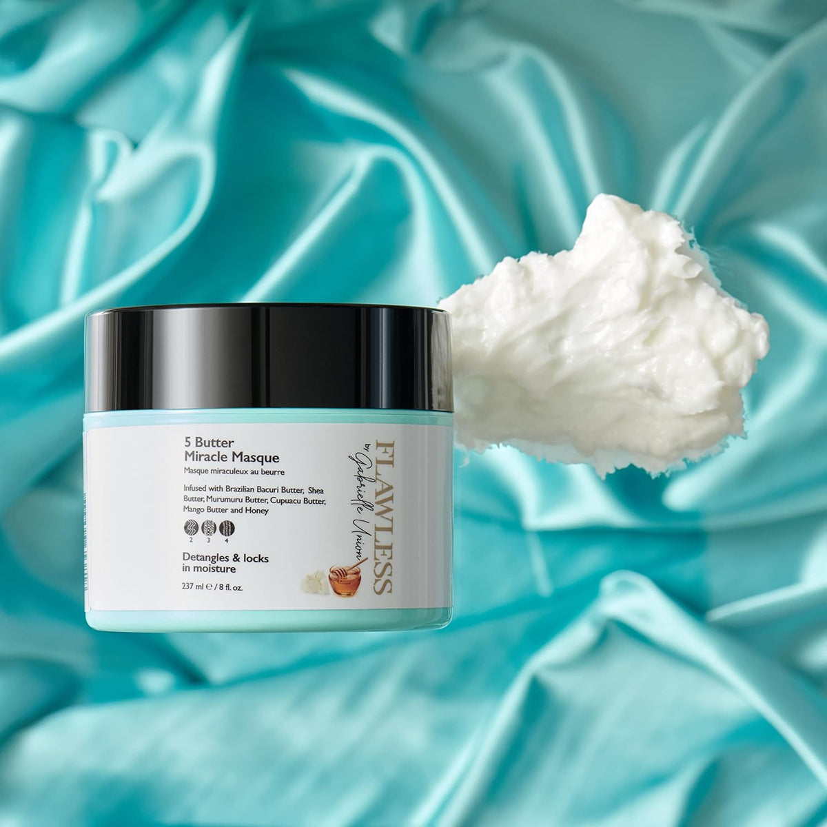 Gabrielle Union Flawless Moisturizing & Detangling 5 Butter Miracle Hair Mask, 8 oz