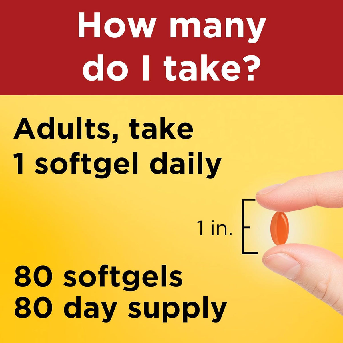 Nature Made CoQ10 200mg Softgels for Heart Health Support, 80 Softgels
