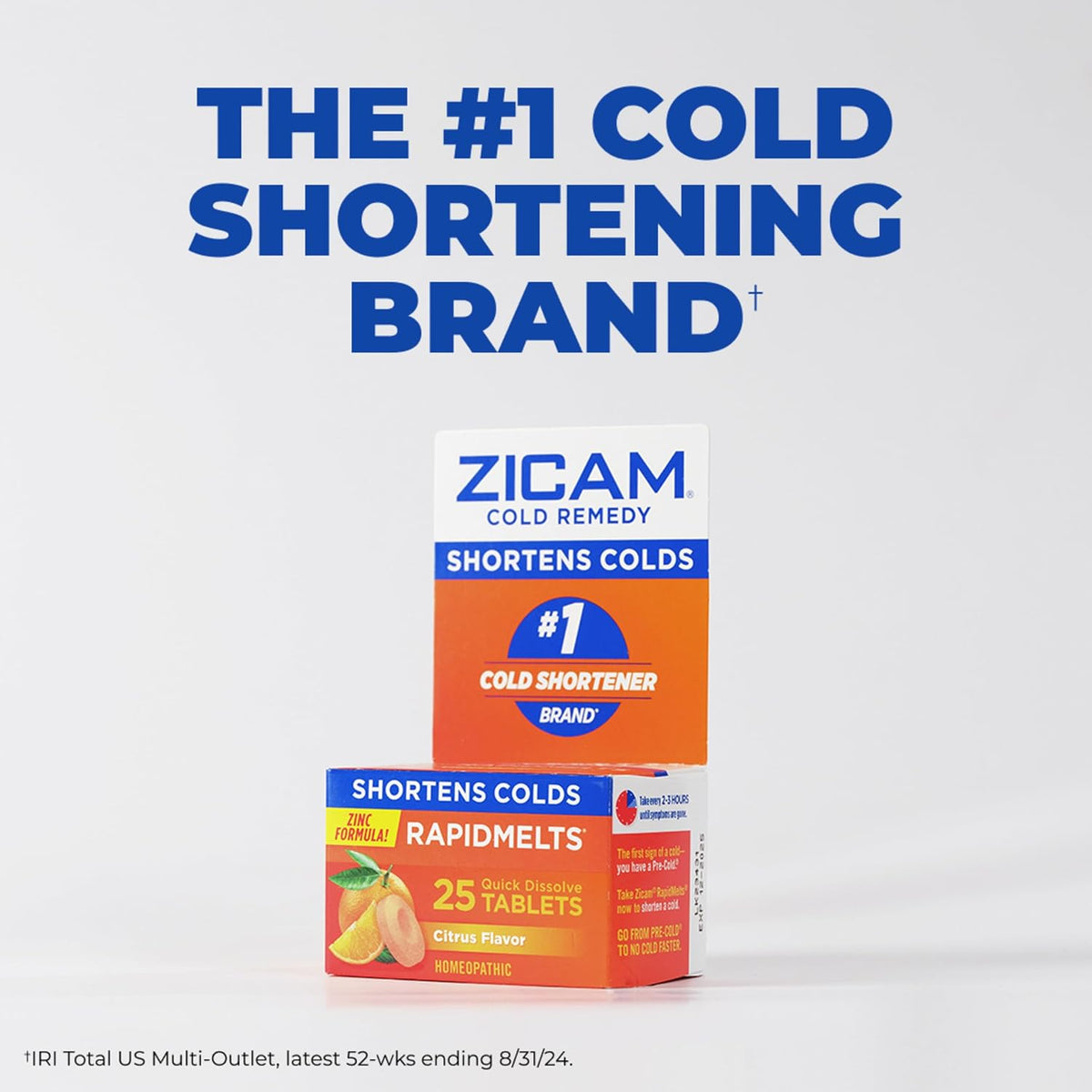 Zicam Ultra Cold Remedy Zinc Rapidmelts, Orange Cream Flavor, 18 Count