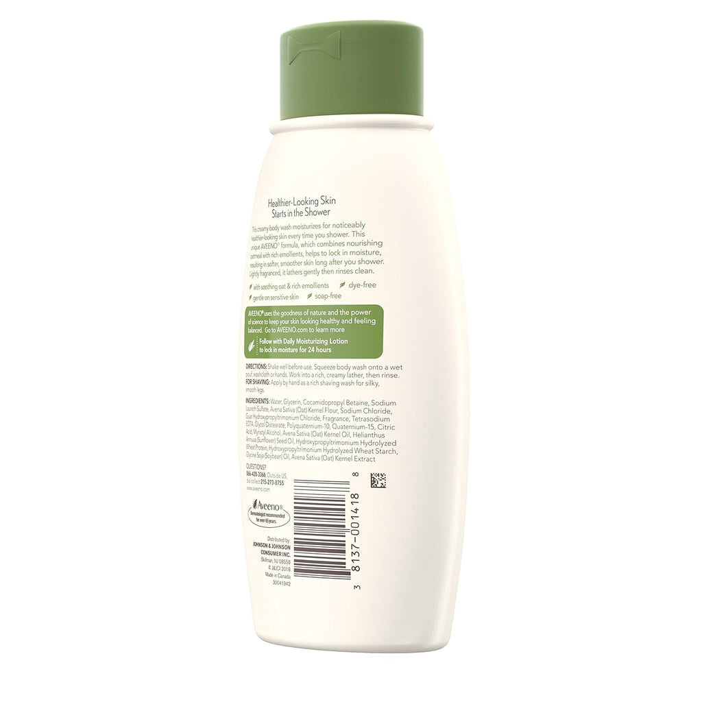 Aveeno Active Naturals Body Wash, Daily Moisturizing, 12 oz