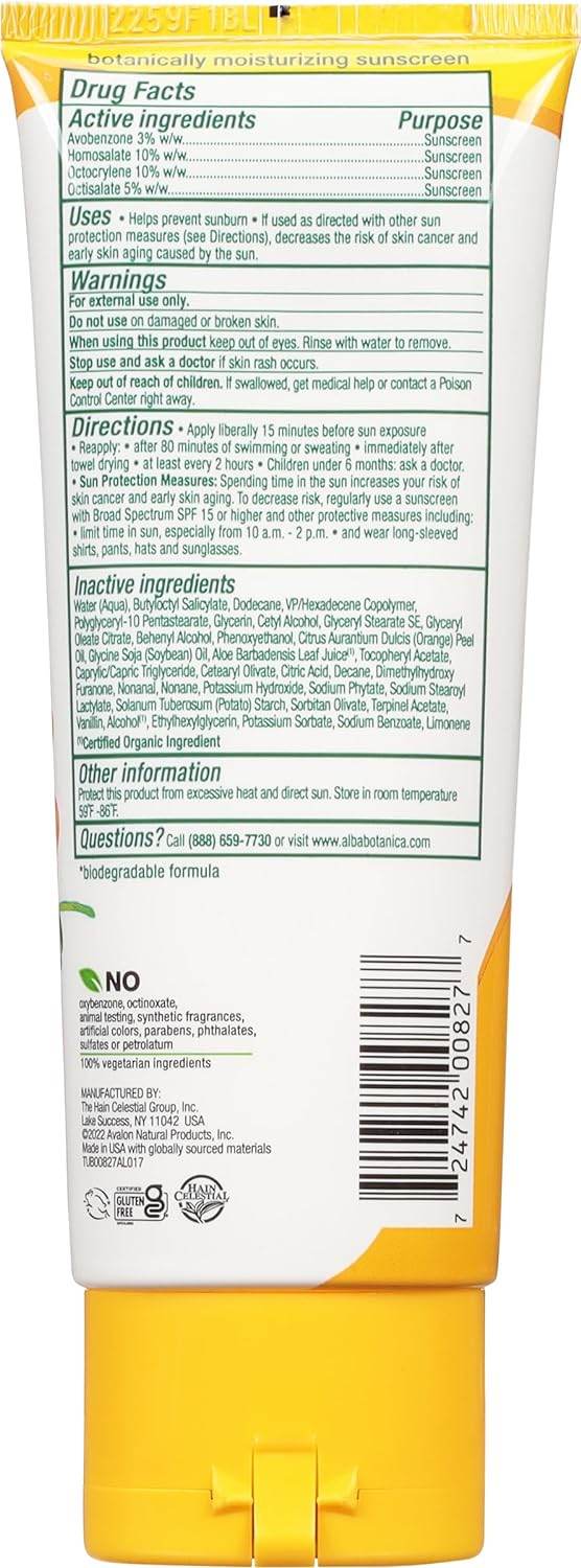 Alba Botanica Hawaiian Sunscreen, Revitalizing Green Tea, SPF 45, 4 oz - OTC Shoppe Express