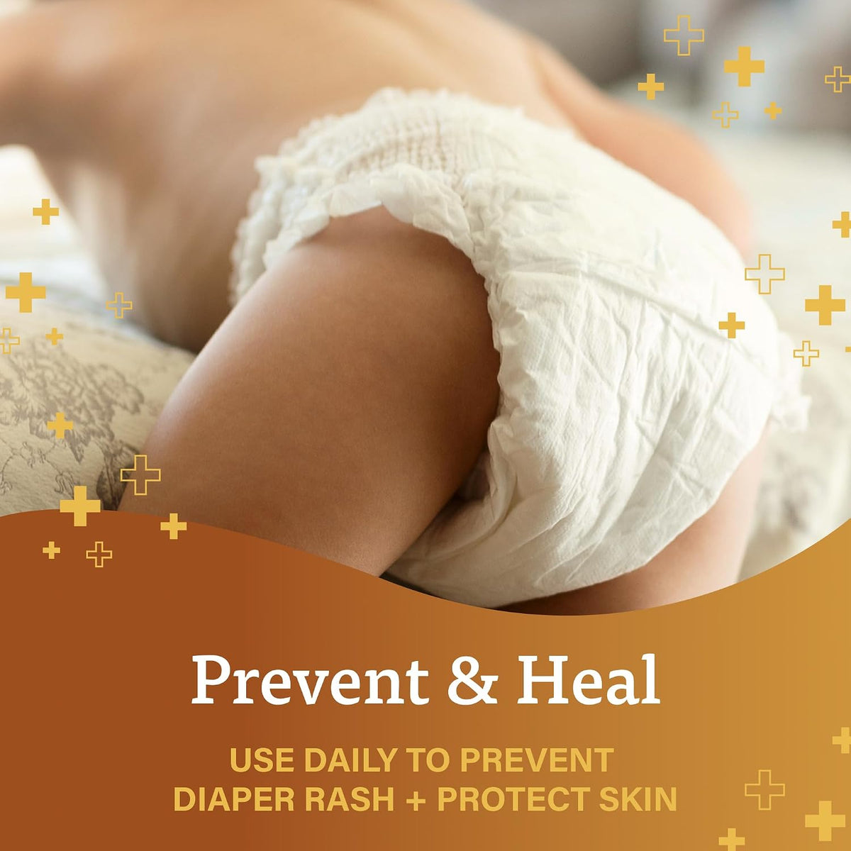 A+D Prevent + Heal Diaper Rash Ointment, With Vitamins A & D - 16 oz